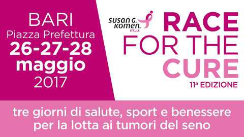 Bari, ''Race for the cure'': la lotta ai tumori del seno in piazza Prefettura
